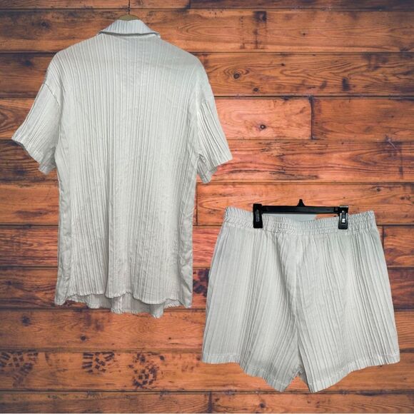 Shein Curve White Matching Shorts & Top Set 2XL - Picture 2 of 8